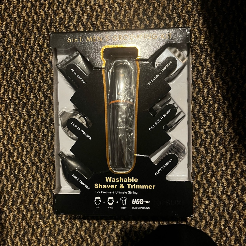 6-in-1 Men's Grooming Kit - Silver
